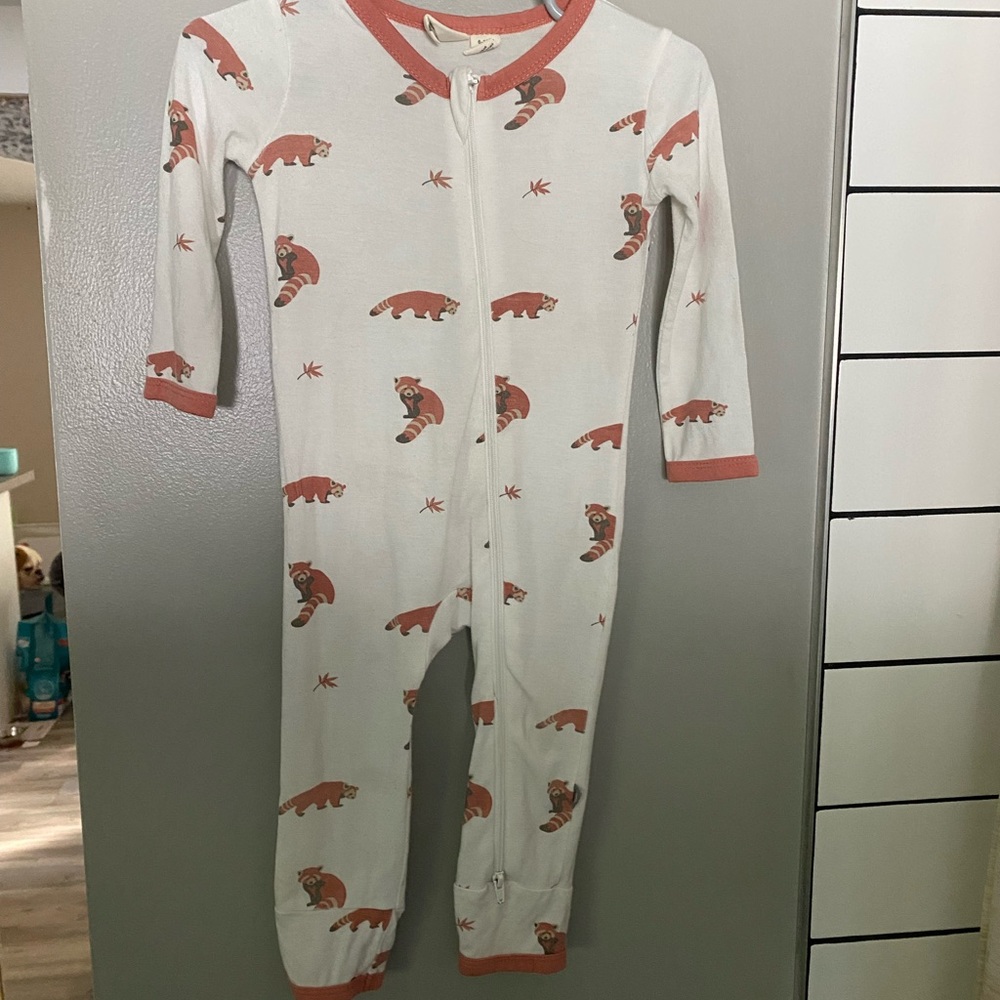 Kyte Baby Red Panda Zip up Romper